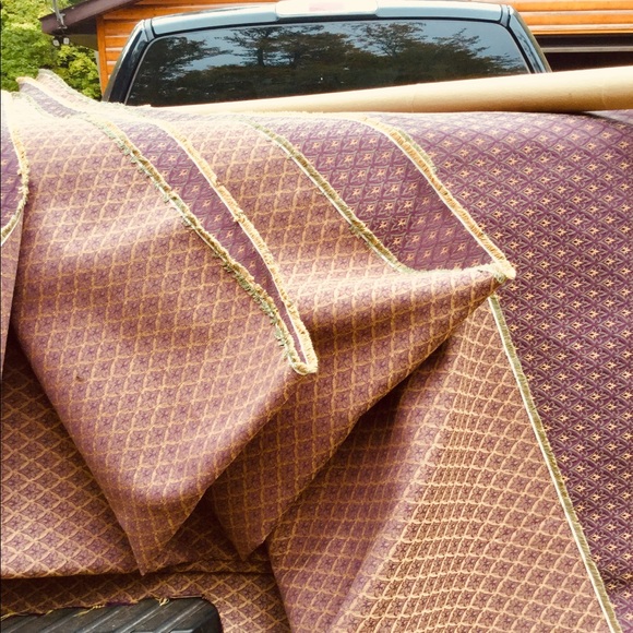 ⚜️  RALPH LAUREN UPHOLSTERY MERLOT FLEUR de Lise - Picture 9 of 16